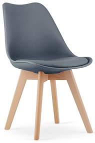 Sötétszürke BALI MARK szék bükk lábakkal