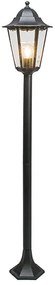 Klasszikus álló kültéri lámpa fekete IP44 125 cm - New Orleans