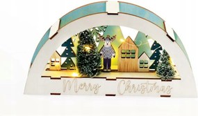 Aca Lighting fa karácsonyfadekor 10 Led Ww elemes (2xAA) IP20 26x5.