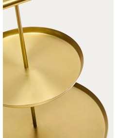 Rozsdamentes acél emeletes kínálótálca Aruc – Kave Home