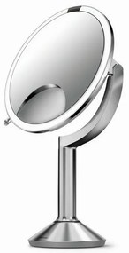 Simplehuman Sensor Trio újratölthető tükör, átmérő20 cm, rozsdamentes acél