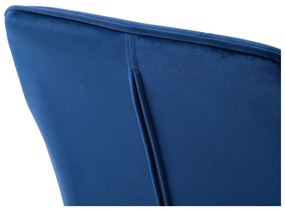 Sötétkék kárpitozott karfás étkezőfotel szett 2 db-os Nolan Square – Unique Furniture