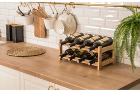 G21 Bambusz borosállvány, 8 palackos