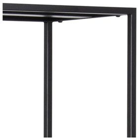 Fekete fém könyvespolc 70x185 cm Newcastle – Actona