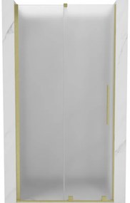Mexen Velar, tolózuhanyajtó nyitáshoz 110 cm, 8 mm-es matt üveg, arany matt, 871-110-000-31-55
