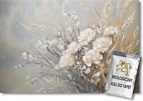 Fotótapéta Flizelina Csokor Virágok Rózsák Fű Gabona Kalászok 300x210 ragasztó