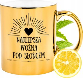 Prémium Arany Csillogó Bögre Gondnoknőnek Ajándék Nyomtatott Fotóval