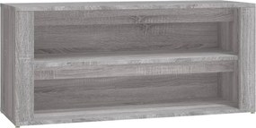 vidaXL szürke sonoma színű szerelt fa cipőtartó 100x35x45 cm