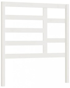 fehér tömör fenyőfa ágyfejtámla 96 x 4 x 104 cm