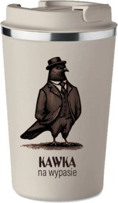 Prémium termo bögre nyomott mintával Kávé Legeltetéssel 350ml KT_093