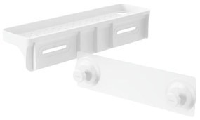 Fehér öntapadós újrahasznosított műanyag fürdőszobai polc Flex Adhesive – Umbra