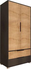 Flora 90 - Anthracite, Sapphire Oak