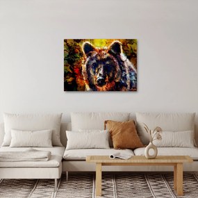 Kép - Medve, festmény (70x50 cm)