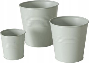 Kerti Virágtartó, 3 Db, Cink, Kültéri, Lingo, Világos Zöld