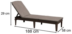 Jaipur kerti nyugágy párnával