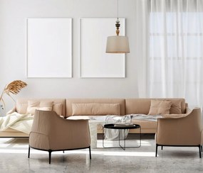 ITALUX PND-84678A-AB MOREN Ernyős Függesztett Lámpa Antik Bronz, Lazac Színű E27 IP20