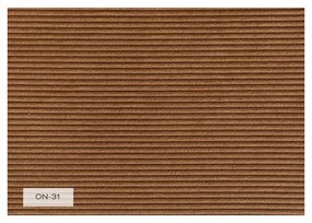 Narancssárgásbarna kordbársony fotel Lofty Lilly – Miuform