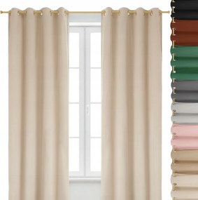 Velúr Függöny Átvezetőkkel 140x250 Velvet vastag velúr különböző színek