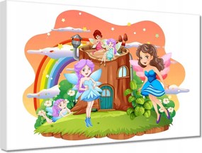 Vászonkép 30x20 Tündérek egy varázslatos világban