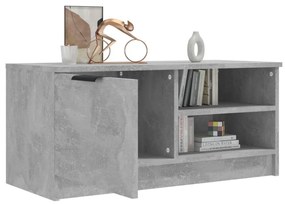 betonszürke szerelt fa TV-szekrény 80x35x36,5 cm