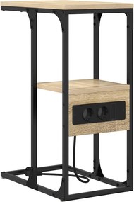 vidaXL Éjjeliszekrény fiókkal sonoma tölgy 41.5 x 26 x 60.5 cm Faanyag