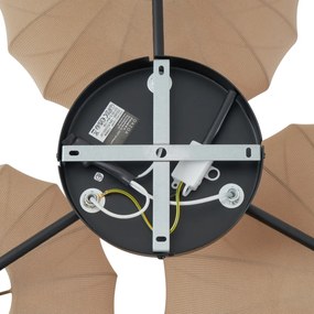 Japandi mennyezeti lámpa barna 3-lámpás - Multi Bida