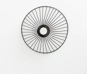Brilagi - LED felületre szerelhető csillár CERIA WIRE 1xE27/40W/230V Ø 30 cm fekete/tölgy