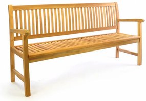 Kerti pad teakfa 180cm 3 személyes prémium natur kivitelben