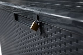 PORTOFINO Kerti műanyag láda 340 L grafit