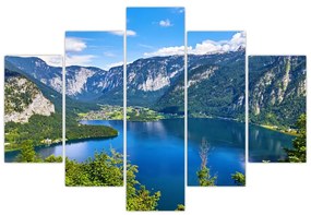 Kép - Hallstatt tó, Hallstatt, Austria (150x105 cm)