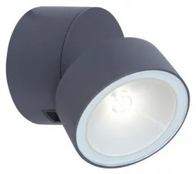 LED lámpatest , oldalfali , 8W , természetes fehér , fekete , kültéri , IP54 , LUTEC , TRUMPET