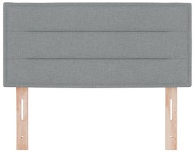 LED Fejtámla Vonal Dizájn Világosszürke 100 cm Szövet
