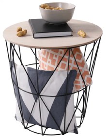 Zondo Kézi asztal Nanko typ 3 (természetes + fekete). 1015995