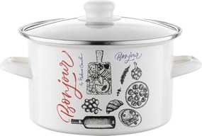 Bonjour Hagyományos Zománcozott Edény 3,75L 20CM Indukciós