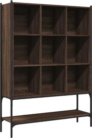 vidaXL barna tölgy színű szerelt fa könyvszekrény 102x30x141,5 cm