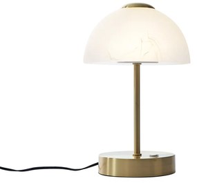 Arany design asztali lámpa opálüveggel, LED-del, dimmelhető - Joya