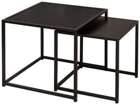 Oldalsó asztal szett Maille 50 cm fekete kőris - 2 részes