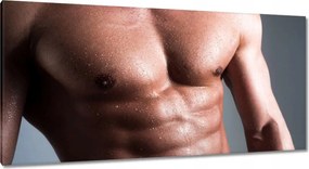 Vászonkép 115x55 Férfi felsőtest radiátor