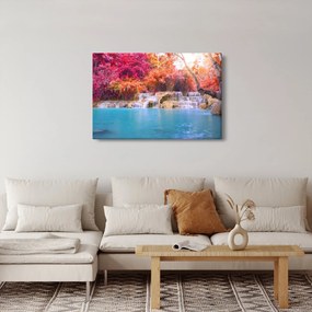 Türkiz lagúna, Laosz, Tat Kuang Si képe (90x60 cm)