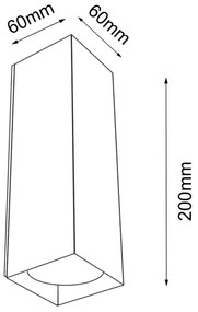 Shilo 4402 - Fali lámpa OZU 2xGU10/15W/230V fekete