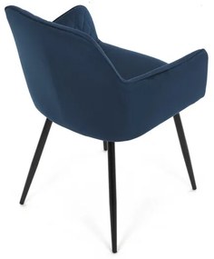 Kék Bársony Étkezőszék. DCH-215 BLUE4