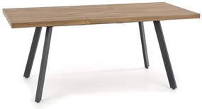 Berlin Kihúzható Étkezőasztal mézes-dió/fekete 140-180x85cm