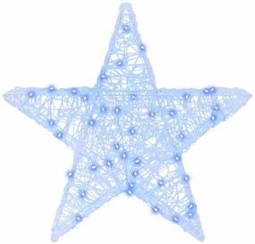 3D Csillag 50 LED-del Kék 55 x 53.5 x 10 cm Akril