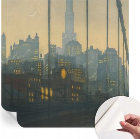 Öntapadós tapéta 3D fali ragasztóval Esti panoráma 250x250 cm