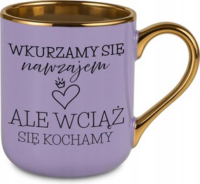 Bögre Elegáns Lila Ajándék Pároknak Évforduló Dühösek vagyunk egymásra