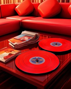 Poszter 40x50cm Piros Nappali Vibráció