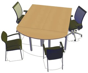 Tálaló 160 x 45 cm ProOffice B, cseresznye