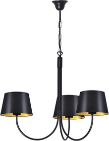 KAJA K-4335 SASTO Modern Csillár Fekete E27 IP20