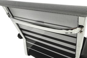 Tárgyalószék, szürke/fekete/ezüst, ESIN