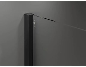 Mexen Velar, nyitható tolóajtó 120x200 cm, 8mm átlátszó üveg, fekete matt, 871-120-000-01-70